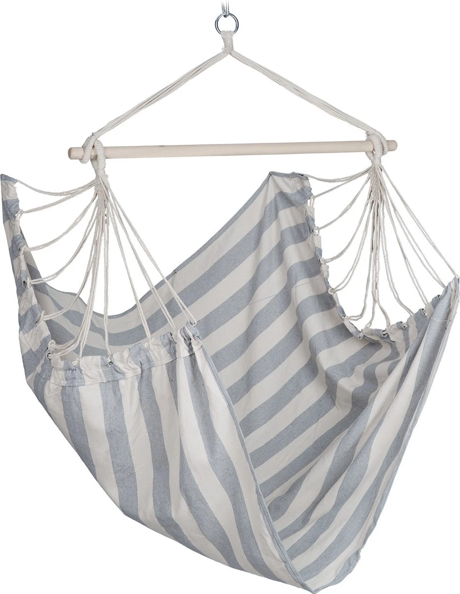 Fauteuil Suspendu Relaxdays - Moderne - Coton - 150 Kg - Chaise Hamac - Intérieur Et Extérieur Color Mix 2 11 Fauteuil Suspendu Relaxdays - Moderne - Coton - 150 Kg - Chaise Hamac - Intérieur Et Extérieur Color Mix 2 – Image 11