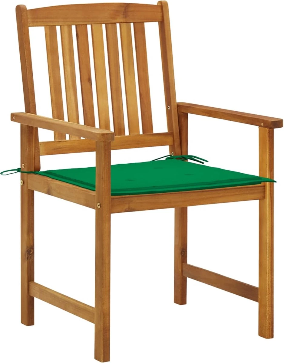 Prolenta Premium - Chaises De Jardin De Jardin 2 Pcs Avec Coussins En Bois D'acacia Massif 2 Prolenta Premium - Chaises De Jardin De Jardin 2 Pcs Avec Coussins En Bois D'acacia Massif – Image 2