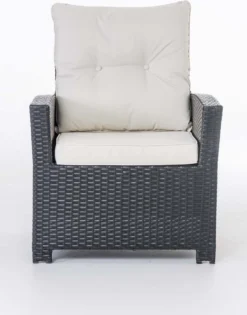 Chaise De Jardin Deluxe - Résistant Aux Intempéries - Aspect Chaise Longue - Osier - Zwart/ Blanc - Chaises De Jardin Lot De 1 -Jardin Meubles Magasin 941x1200 1