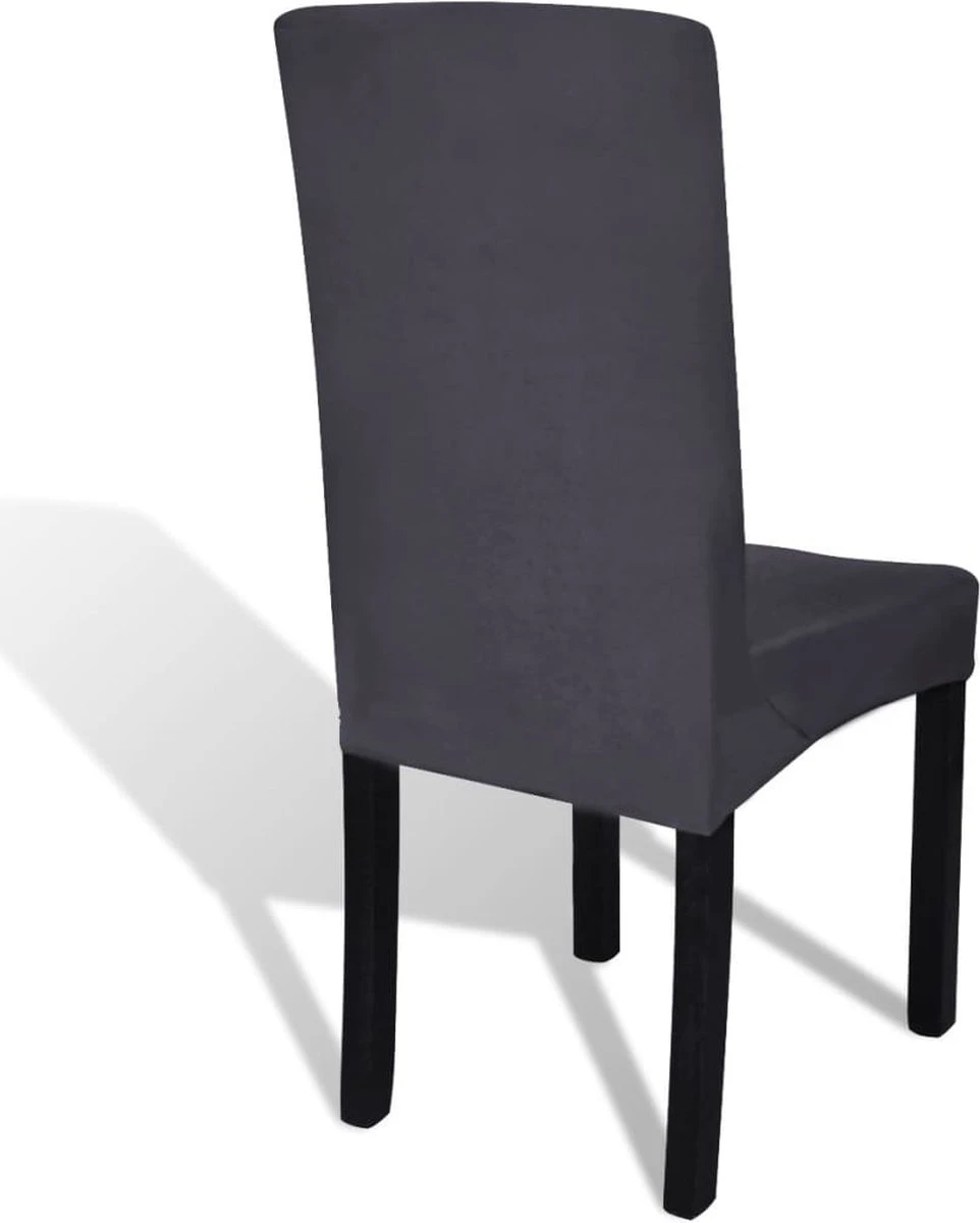 VidaLife Housses De Housses De Siège 4 Pcs Stretch Droite Anthracite 4 VidaLife Housses De Housses De Siège 4 Pcs Stretch Droite Anthracite – Image 4