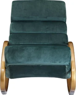 Nancy's Nephi Relax Armchair - Chaise Longue - Chaise Berçante - Fonction D'inclinaison - Fauteuil - Chaise Longue à Bascule - Chaise Longue - Blauw - Or - Velours -Jardin Meubles Magasin 964x1200 4