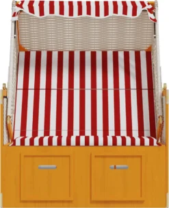 La Dolce Vita - Chaise De Plage à Baldaquin Poly Rotin Et Bois Massif Rouge Et Blanc -Jardin Meubles Magasin 978x1200 1