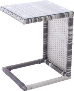 Ensemble De Meubles De Jardin En Rotin 5 Pièces - Ensemble De Salon De Terrasse Avec Auvent - Coussins Lavables Tissés Résistants Aux Intempéries Tissé Gris + Coussins Gris -Jardin Meubles Magasin 978x1200 5