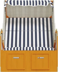 La Dolce Vita - Chaise De Plage à Baldaquin Poly Rotin Et Bois Massif Blanc Et Bleu -Jardin Meubles Magasin 979x1200 4