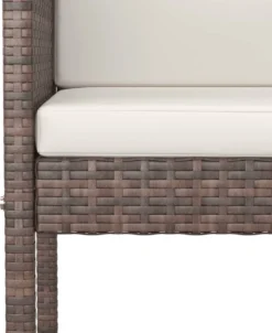 Ensemble De Bar De Jardin Premium - Ensemble De Bar De Jardin 3 Pièces Avec Coussins Poly Rotin Marron -Jardin Meubles Magasin 982x1200 9