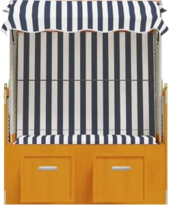 La Dolce Vita - Chaise De Plage à Baldaquin Poly Rotin Et Bois Massif Blanc Et Bleu -Jardin Meubles Magasin 991x1200 5