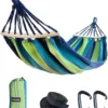 Hamac Plein Air Avec Suspension Et Mousqueton | 2 Personnes XXL 285 X 160 Cm | Maxi 250 Kg | Hamac De Voyage En Soie De Parachute 600 G Ultra Léger | Camping, Randonnée, Jardin