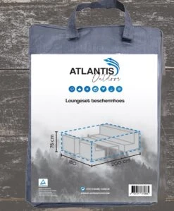 ATLANTIS Ensemble Salon / Jardin Housse De Protection Résistant Aux Intempéries - 200 X 150 X 75 Cm - Grijs / Anthracite -Jardin Meubles Magasin 992x1200 2