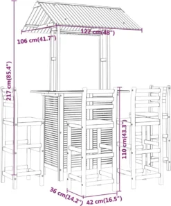 Ensemble De Bar De Jardin Premium - Ensemble De Bar De Jardin 5 Pièces En Bois D'acacia Massif 13 Ensemble De Bar De Jardin Premium - Ensemble De Bar De Jardin 5 Pièces En Bois D'acacia Massif -Jardin Meubles Magasin 998x1200 3