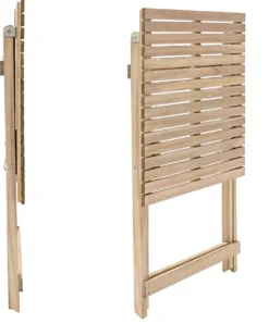 NATERIAL - Salon De Jardin Origami - Salon De Balcon Pliable - 1x Table 55x55 Cm + 2X Chaises De Jardin - 2 Personnes - Acacia -Jardin Meubles Magasin 998x1200 5